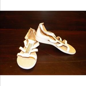 New Kids UGG Nikelle White Gladiator Flat Sandal